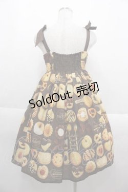 画像2: Baby Ball Lolita(海外ロリータブランド) / Butter Cookiesジャンパースカート S ブラウン I-25-09-13-075-LO-OP-HD-ZI