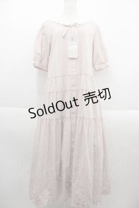 PINK HOUSE / セーラーカラーダンガリーワンピース  ピンク I-25-09-13-092-LO-OP-HD-ZI