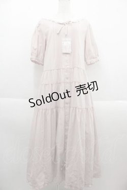 画像1: PINK HOUSE / セーラーカラーダンガリーワンピース  ピンク I-25-09-13-092-LO-OP-HD-ZI