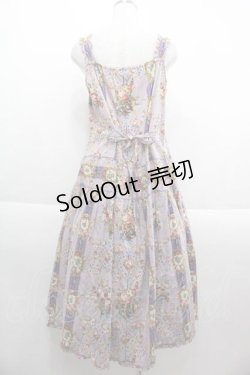 画像2: PINK HOUSE / 壁紙模様プリントミディワンピース  ラベンダー I-25-09-13-094-LO-OP-HD-ZI