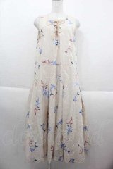 PINK HOUSE / いるかプリントミディワンピース  ピンクベージュ I-25-09-13-095-LO-OP-HD-ZI