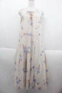 PINK HOUSE / いるかプリントミディワンピース  ピンクベージュ I-25-09-13-095-LO-OP-HD-ZI