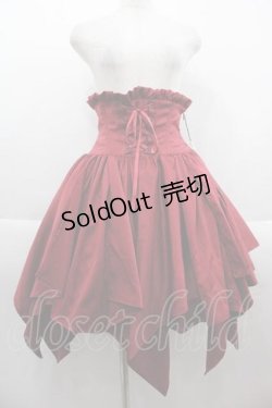 画像1: ALICE and the PIRATES / 蜘蛛の巣おばけプリントスカート  赤 I-25-09-13-097-PA-SK-HD-ZI