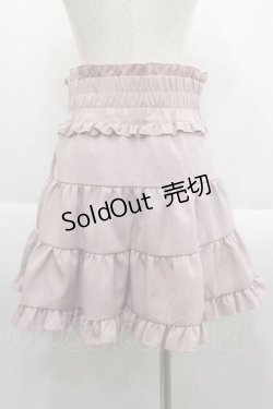 画像2: DearMyLove / レースアップリボンパールティアードスカート L ピンクX黒 I-25-09-13-103-EL-SK-HD-ZI