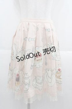 画像1: Emily Temple cute / ティーカップスカート  ピンク I-25-09-13-108-ET-SK-HD-ZI