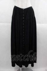 PINK HOUSE / 裾ロゴptワッペンカットスカート  ブラック I-25-09-13-113-LO-SK-HD-ZS