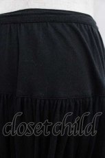 画像3: 【SALE】PINK HOUSE / 裾ロゴptワッペンカットスカート  ブラック I-25-09-13-113-LO-SK-HD-ZT161 (3)