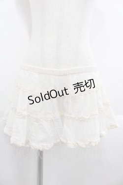 画像1: LIZ LISA / レースフリルスカパン  アイボリー I-25-09-13-114-LO-PA-HD-ZT071