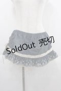 LIZ LISA / 裾フラワー刺繍デニムスカパン  デニムＸ白 I-25-09-13-115-LO-PA-HD-ZI