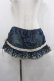 画像1: LIZ LISA / 裾フラワー刺繍デニムスカパン  デニムＸ白 I-25-09-13-115-LO-PA-HD-ZI (1)