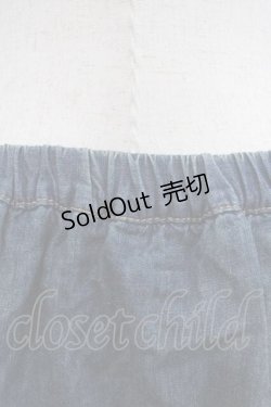画像3: LIZ LISA / 裾フラワー刺繍デニムスカパン  デニムＸ白 I-25-09-13-115-LO-PA-HD-ZI