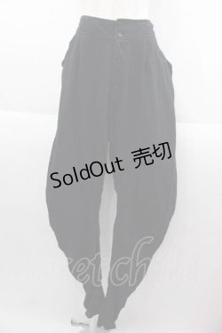 画像1: alice auaa / 楊柳ジョッパーズパンツ 1 黒 I-25-09-13-120-AA-TO-HD-ZI