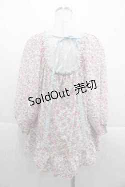 画像2: LIZ LISA / フラワーレーストップス  サックスXピンク I-25-09-13-015-LO-TO-HD-ZT205