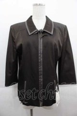 INGEBORG / セットアップジャケット  レザーテープブラウン I-25-09-13-036-LO-JA-HD-ZT452