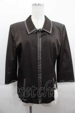 画像1: 【SALE】INGEBORG / セットアップジャケット  レザーテープブラウン I-25-09-13-036-LO-JA-HD-ZT452 (1)