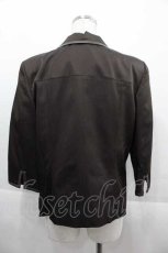 画像2: 【SALE】INGEBORG / セットアップジャケット  レザーテープブラウン I-25-09-13-036-LO-JA-HD-ZT452 (2)