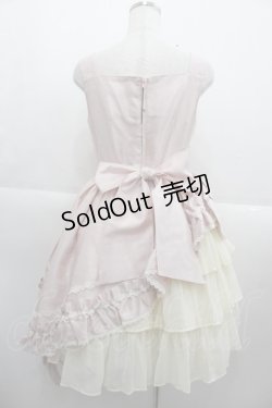 画像2: ALICE and the PIRATES / ギャザーシフォンジャンパースカート  ピンク I-25-09-15-043-PA-OP-HD-ZS