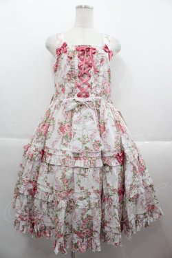 画像1: metamorphose / 【プラスサイズ】シャーロットティアードジャンパースカート プラスサイズ オフシロ I-25-09-15-048-ME-OP-HD-ZI