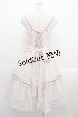 画像2: metamorphose / ラウンドピンタックリボンジャンパースカート  ピンク I-25-09-15-050-ME-OP-HD-ZI