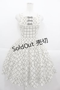 Innocent World / ショコラクラシックジャンパースカート  生成りＸブラウン I-25-09-15-053-IW-OP-HD-ZI