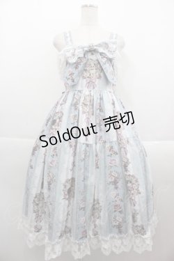 画像1: RoyalPrincessAlice / Rococo Rose Catジャンパースカート  ブルー I-25-09-15-054-LO-OP-HD-ZI