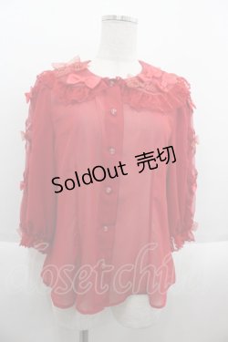 画像1: Angelic Pretty / ふわふわリボンブラウス  赤 I-25-09-15-007-AP-BL-HD-ZI