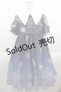 To Alice / プラネタリウム刺繍入り半袖ワンピース M ネイビー I-25-09-15-056-LO-OP-HD-ZI