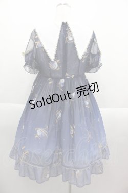 画像2: To Alice / プラネタリウム刺繍入り半袖ワンピース M ネイビー I-25-09-15-056-LO-OP-HD-ZI