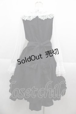 画像2: AND ROMEO / 気品クラシカルVictorian優雅ワンピース  黒X白 I-25-09-15-058-LO-OP-HD-ZI