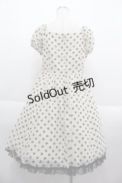 画像2: Emily Temple cute / ハート柄半袖ワンピース  ベージュ I-25-09-15-060-ET-OP-HD-ZI
