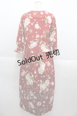 画像2: PINK HOUSE / ローズカットソーワンピース  赤 I-25-09-15-066-LO-OP-HD-ZI