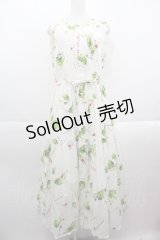 PINK HOUSE / クリームソーダプリントノースリーブワンピース  白 I-25-09-15-067-LO-OP-HD-ZI