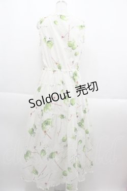 画像2: PINK HOUSE / クリームソーダプリントノースリーブワンピース  白 I-25-09-15-067-LO-OP-HD-ZI