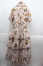 画像2: PINK HOUSE / ウィンターフォレストトリートプリントワンピース  ピンク I-25-09-15-069-LO-OP-HD-ZI (2)