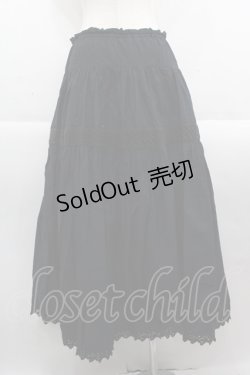 画像2: KANEKO ISAO / レースデザインスカート  黒 I-25-09-15-075-EL-SK-HD-ZI