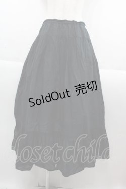 画像1: PINK HOUSE / フリルスカート  黒 I-25-09-15-076-LO-SK-HD-ZI