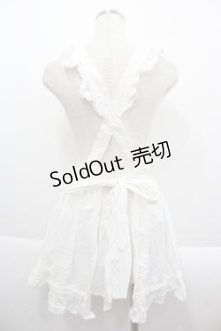 画像2: BABY,THE STARS SHINE BRIGHT / リボンポケットエプロン  白Xサックス I-25-09-15-081-BA-ZA-HD-ZI