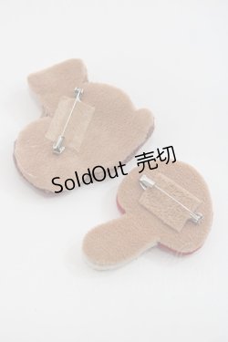 画像2: PINK HOUSE / ウィンターフォレストトリートモチーフミニブローチセット  ミルクティ I-25-09-15-085-LO-AC-HD-ZI