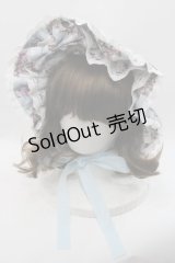 Royal Princess Alice / Rococo Rose Catボンネット  サックス I-25-09-15-086-LO-AC-HD-ZI