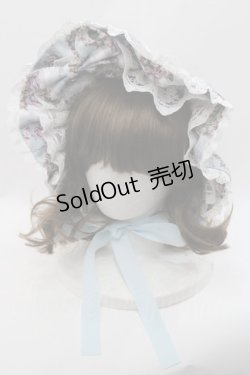 画像1: Royal Princess Alice / Rococo Rose Catボンネット  サックス I-25-09-15-086-LO-AC-HD-ZI