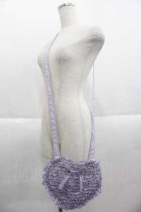 PINK HOUSE / ハートフリルショルダーバッグ  ラベンダー I-25-09-15-088-LO-BG-HD-ZI