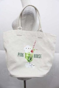 PINK HOUSE / クリームソーダプリントバッグ  アイボリー I-25-09-15-090-LO-BG-HD-ZI