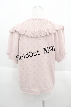 画像2: PINK HOUSE / ヴァイオレットモチーフニットカーディガン  ピンク I-25-09-15-011-LO-TO-HD-ZI
