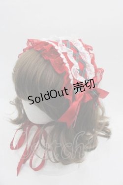 画像1: Angelic Pretty / タータンチェックリボンヘッドドレス  赤 I-25-09-15-097-AP-AC-HD-ZI