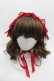 画像2: Angelic Pretty / タータンチェックリボンヘッドドレス  赤 I-25-09-15-097-AP-AC-HD-ZI (2)