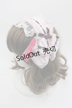 画像1: Angelic Pretty / Heartカチューシャ(無地)  ピンクX黒 I-25-09-15-098-AP-AC-HD-ZI