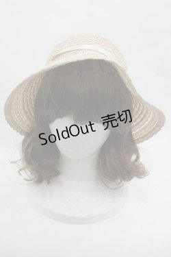 画像2: PINK HOUSE / ロゴリボン付きスカラッププレードハット  アイボリー I-25-09-15-099-LO-AC-HD-ZI