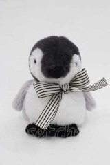 PINK HOUSE / ねこと子ペンギンぬいぐるみコサージュ  グレーＸ黒 I-25-09-15-108-LO-ZA-HD-ZI