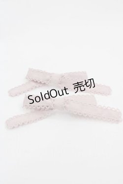 画像1: PINK HOUSE / リボンモチーフバレッタセット  ピンク I-25-09-15-110-LO-AC-HD-ZI