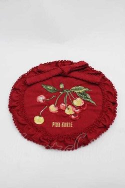 画像1: PINK HOUSE / チェリー刺繍ワッペン  赤 I-25-09-15-113-LO-ZA-HD-ZI